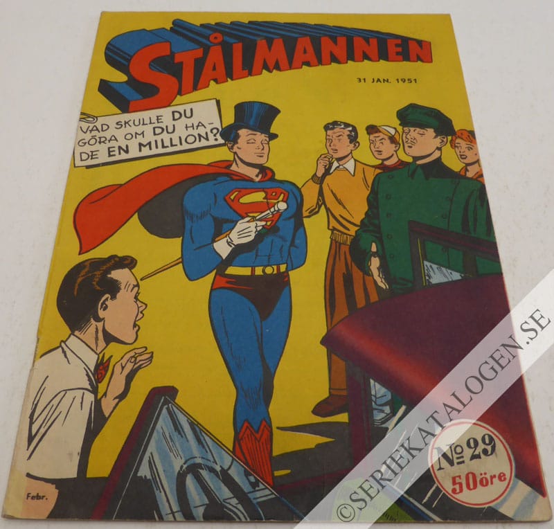Framsida på Stålmannen #29 (1951)