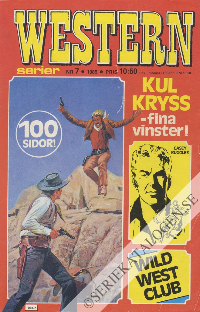 Framsida på Westernserier #7 (1985)