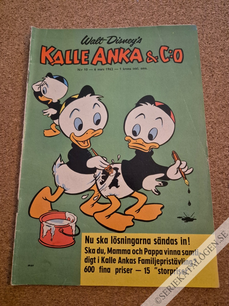 Framsida på Kalle Anka & C:o #10 (1962)