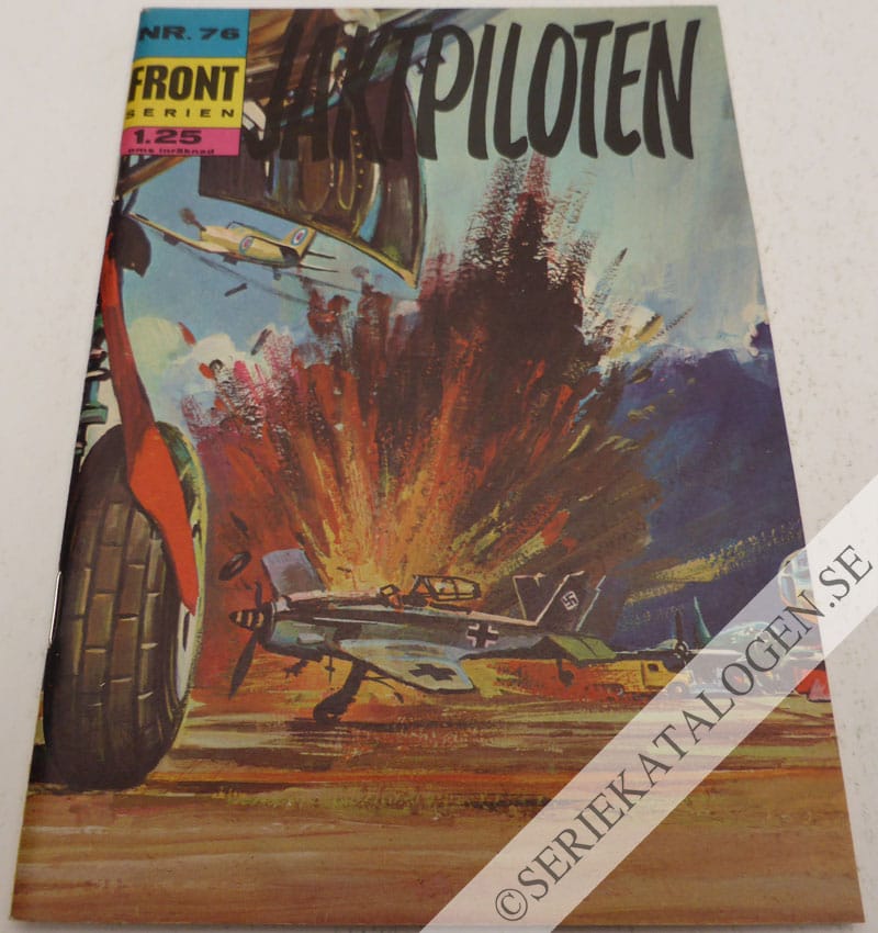 Framsida på Frontserien #76 - Jaktpiloten (1971)