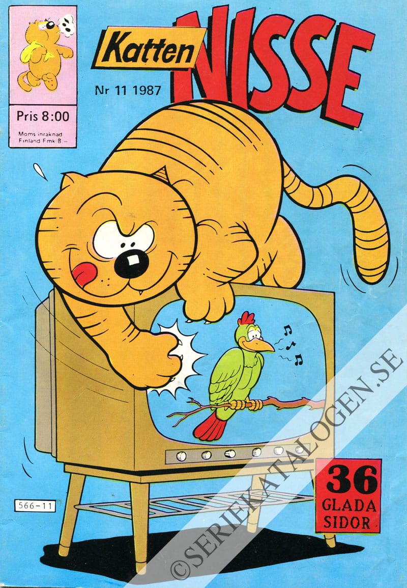 Framsida på Katten Nisse #11 (1987)