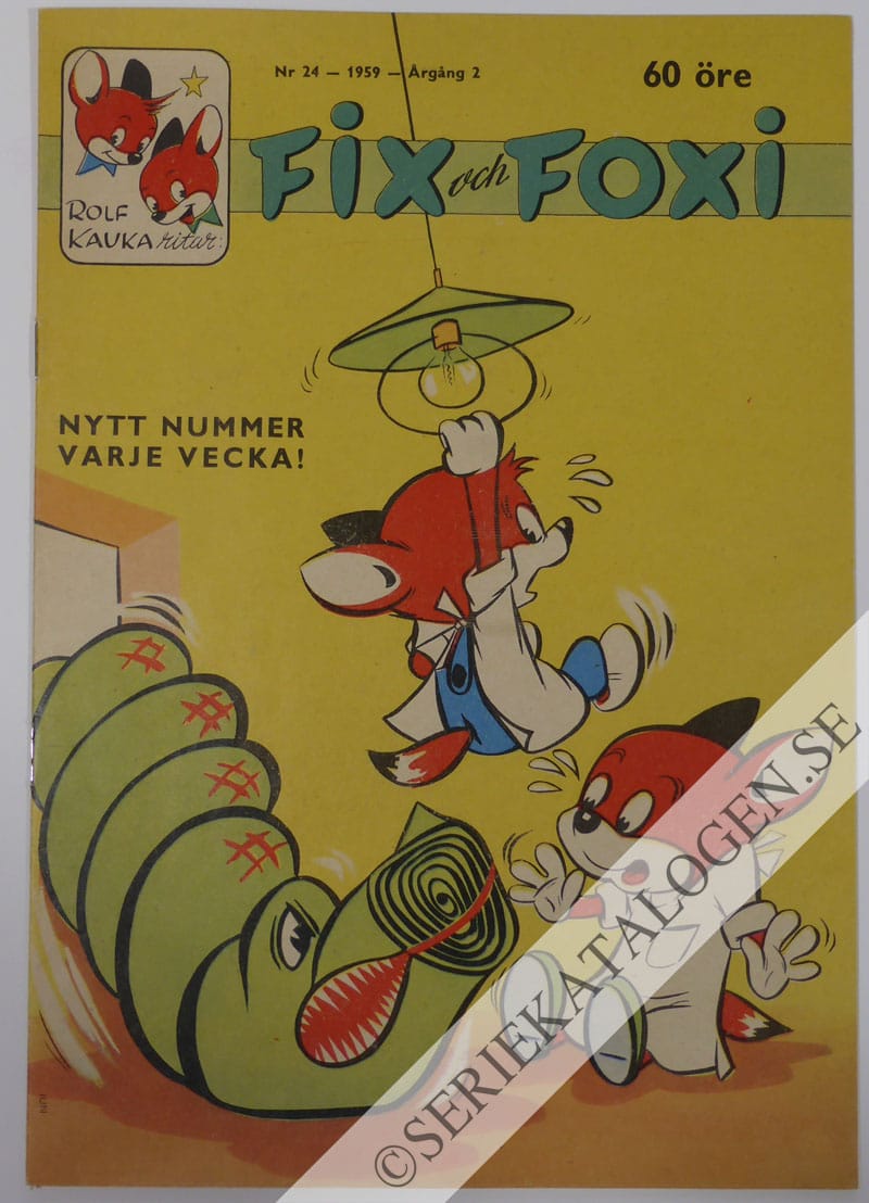 Framsida på Fix och Foxi #24 (1959)