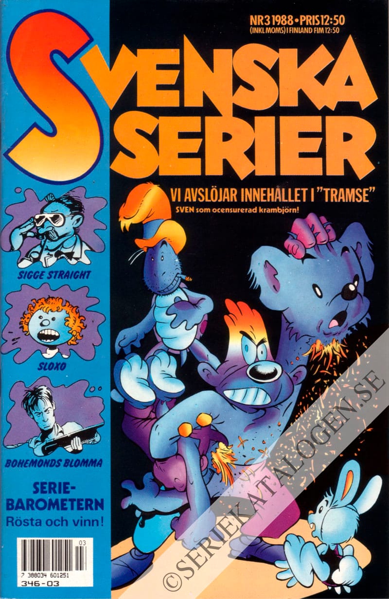 Framsida på Svenska serier #3 (1988)