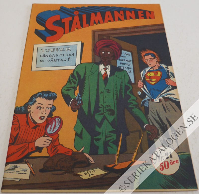 Framsida på Stålmannen #21 (1950)