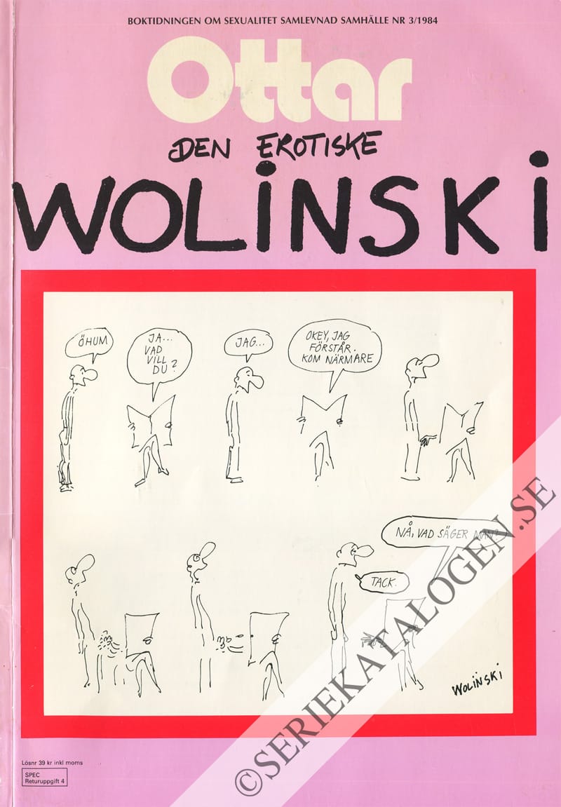Framsida på Ottar Den erotiske Wolinski (1984)