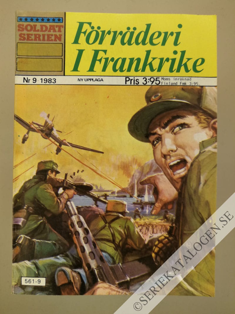 Framsida på Soldatserien #9 - Förräderi i Frankrike (1983)