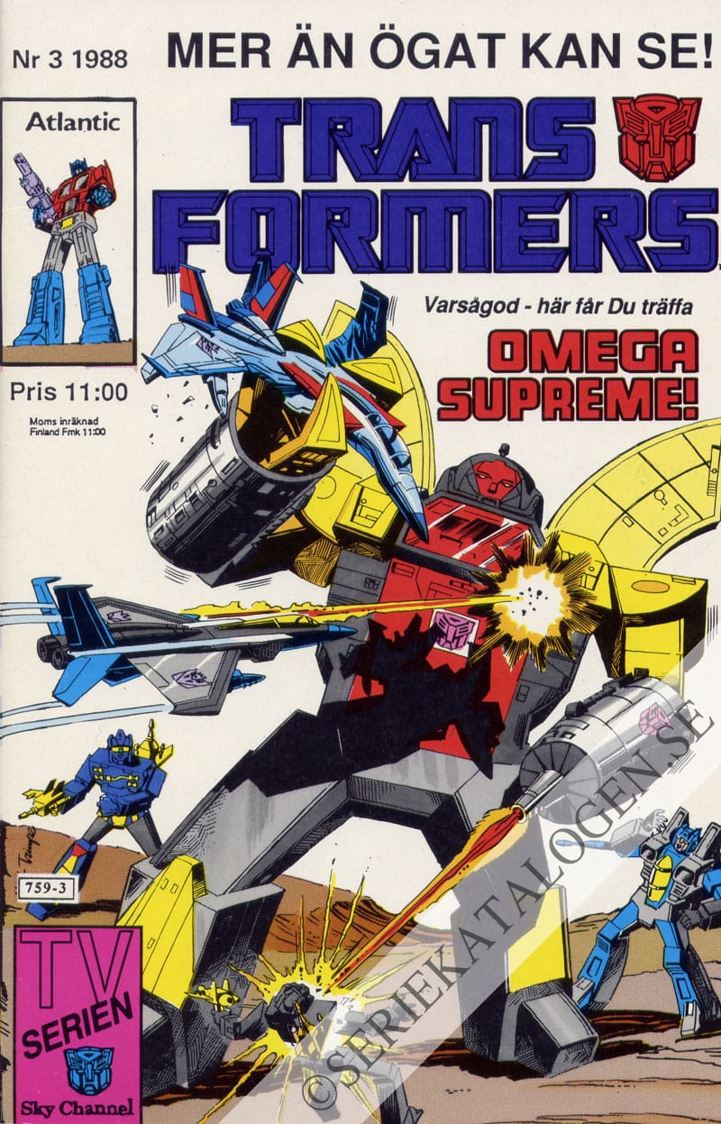 Framsida på Transformers #3 (1988)