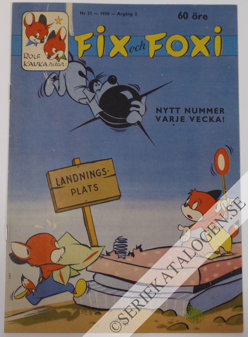 Framsida på Fix och Foxi #21 (1959)