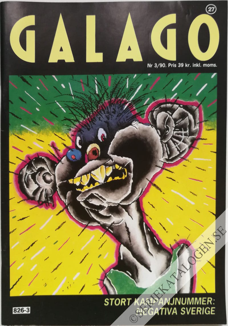 Framsida på Galago #3 (1990)