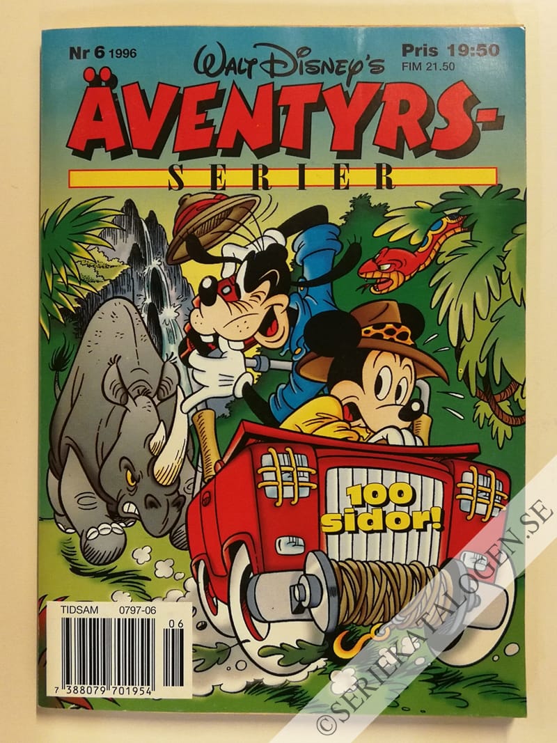 Framsida på Walt Disney's äventyrsserier #6 (1996)
