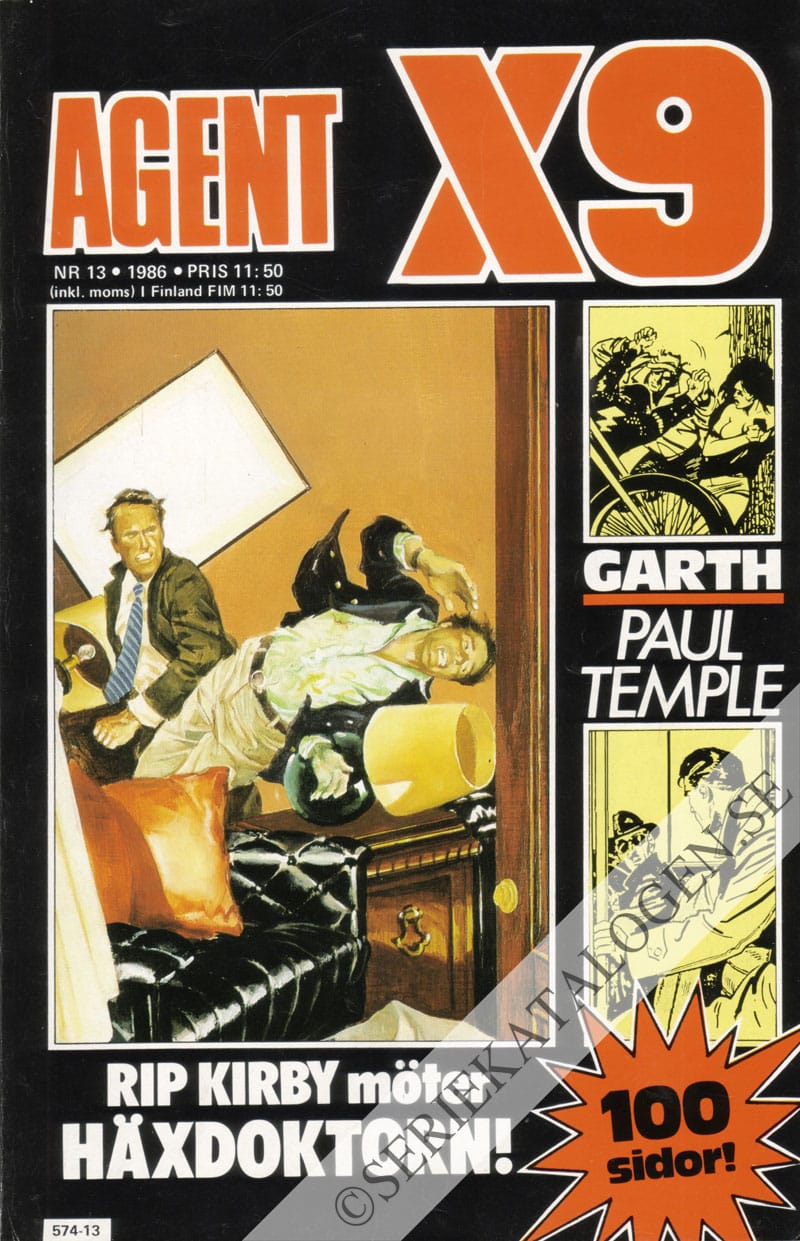 Framsida på Agent X9 #13 (1986)
