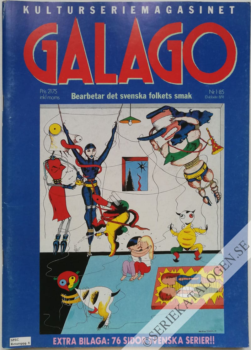 Framsida på Galago #1 (1985)