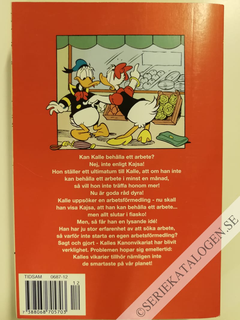 Baksida på Temporärt arbetslös (2002)