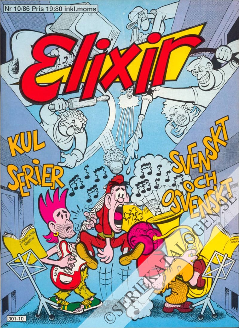 Framsida på Elixir #10 (1986)