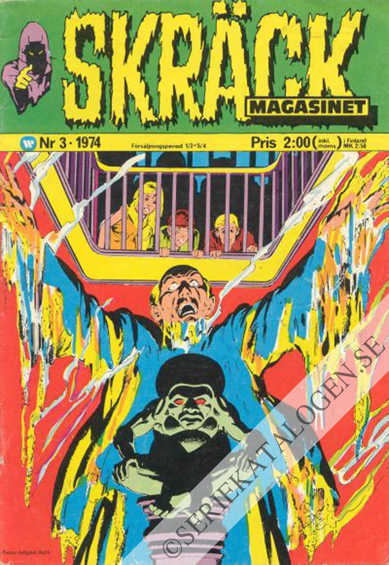 Framsida på Skräckmagasinet #3 (1974)