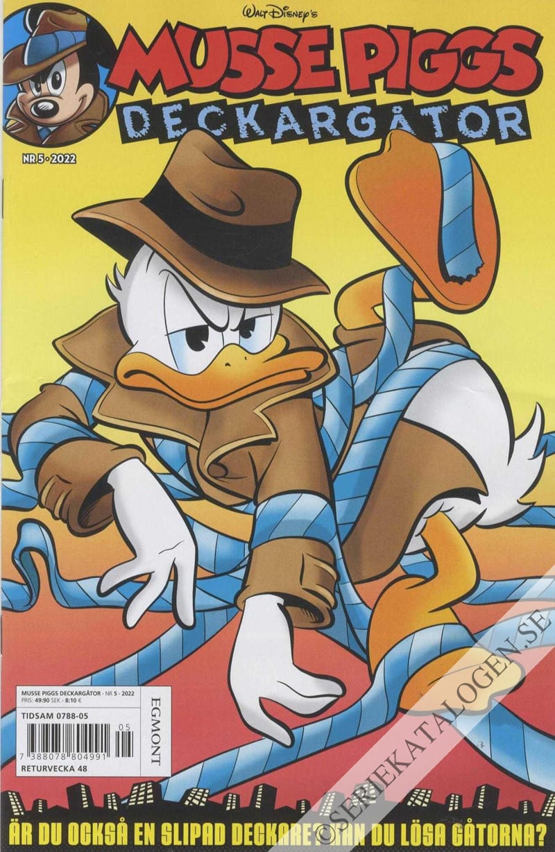 Framsida på Musse Piggs deckargåtor #5 (2022)