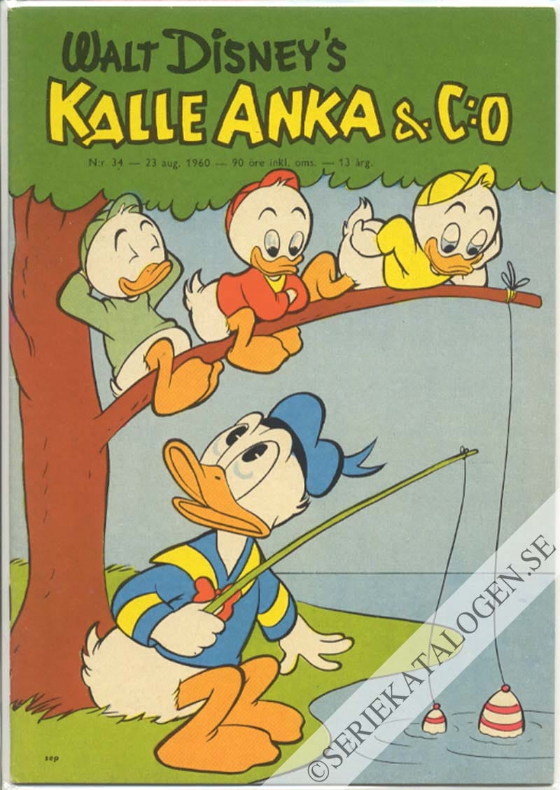 Framsida på Kalle Anka & C:o #34 (1960)