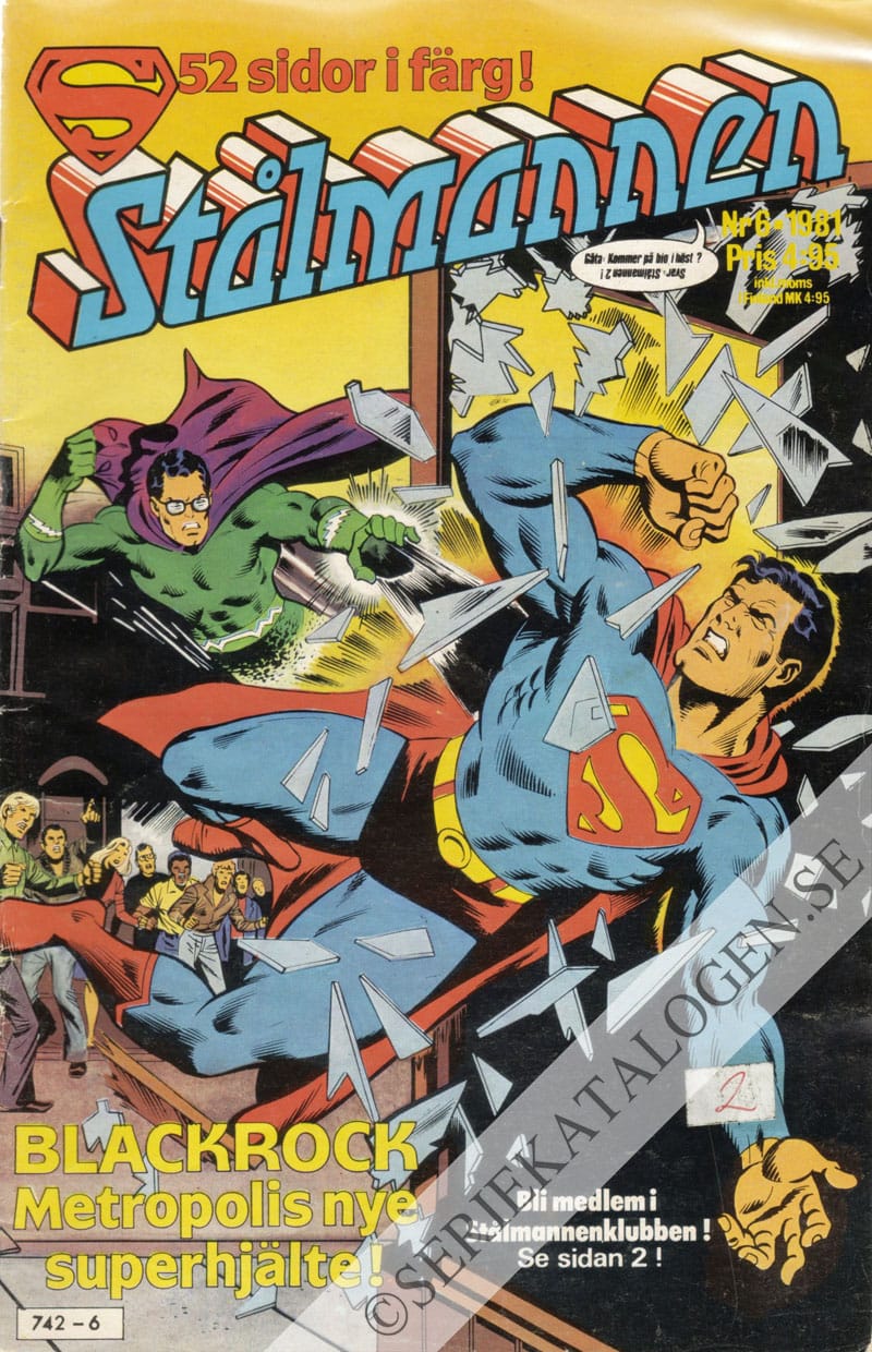 Framsida på Stålmannen #6 (1981)