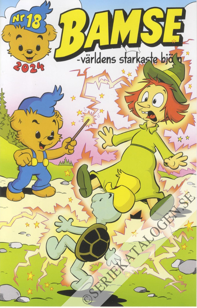 Framsida på Bamse #18 (2024)