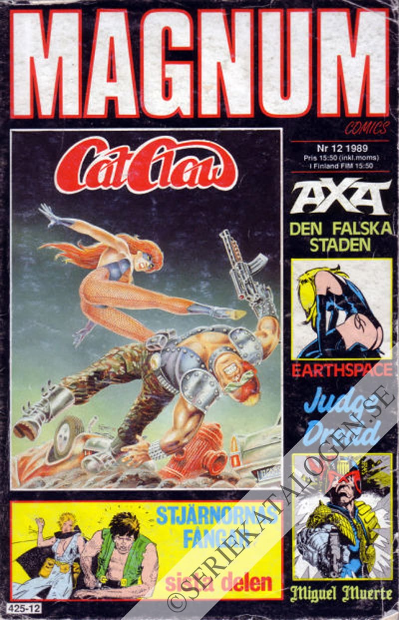 Framsida på Magnum comics #12 (1989)