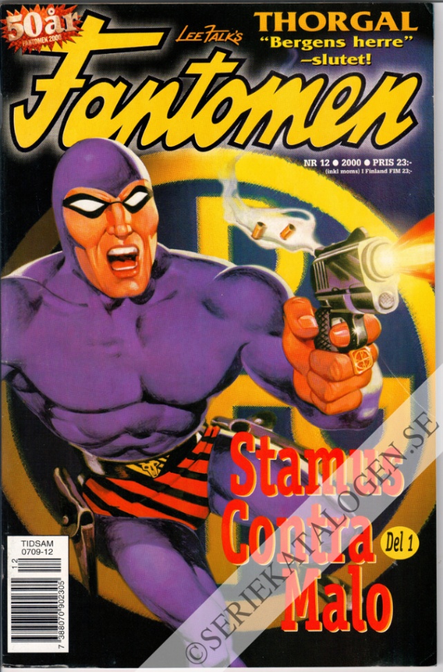 Framsida på Fantomen #12 (2000)
