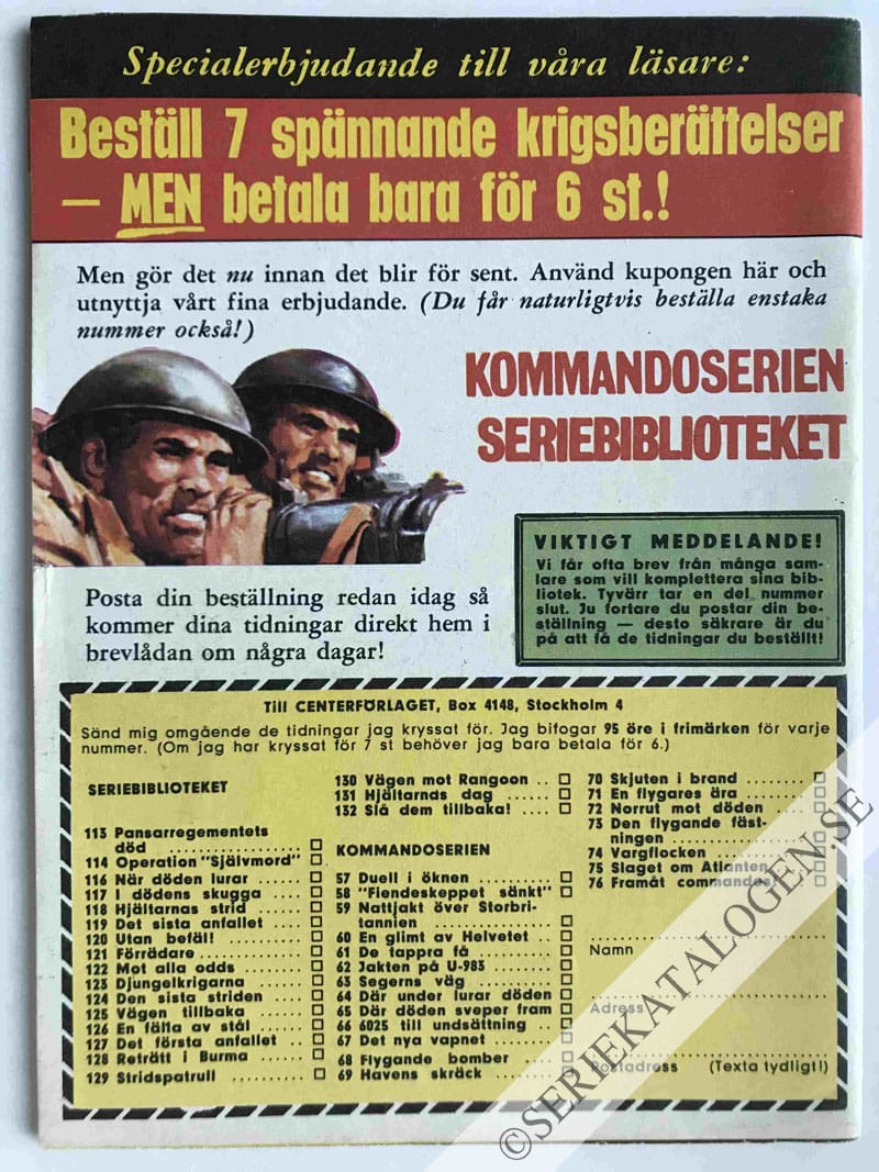 Baksida på Konvoj till Ryssland (1966)