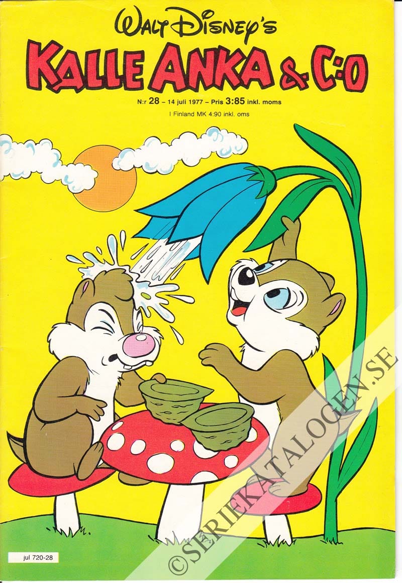 Framsida på Kalle Anka & C:o #28 (1977)