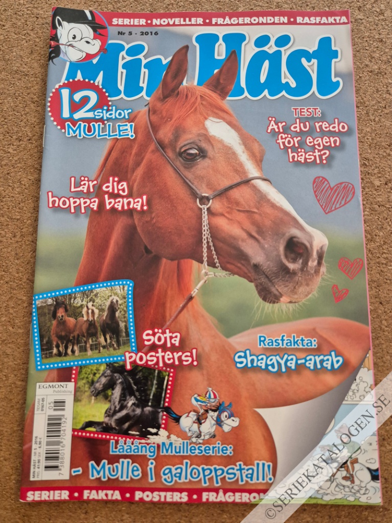 Framsida på Min häst #5 (2016)