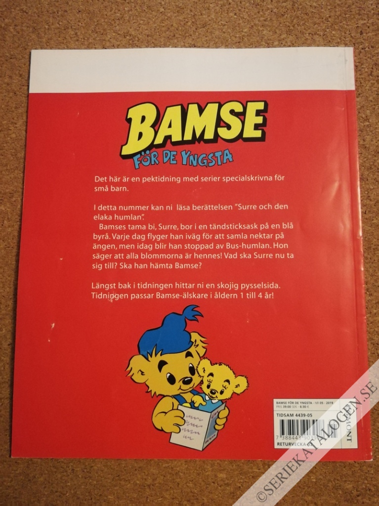 Baksida på Surre och den elaka humlan (2019)
