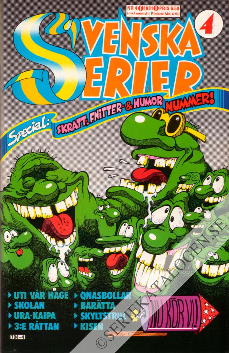 Framsida på Svenska serier #4 (1981)