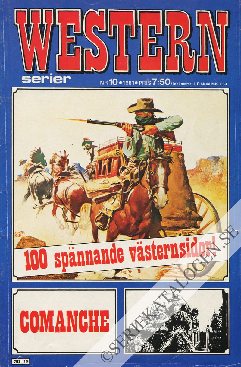 Framsida på Westernserier #10 (1981)
