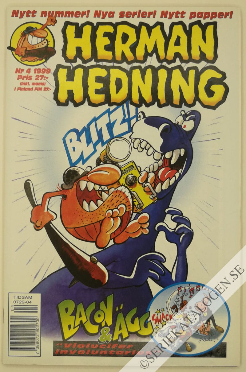 Framsida på Herman Hedning #4 (1999)