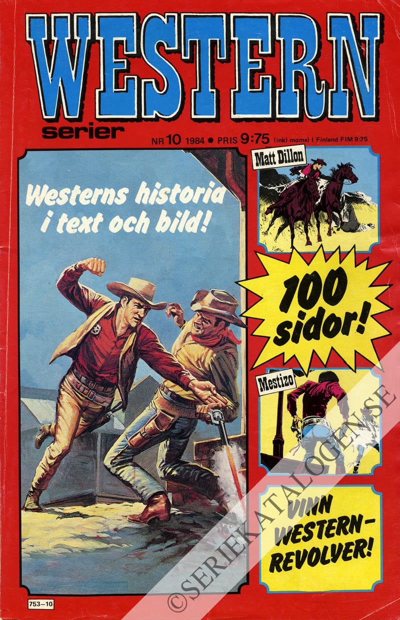 Framsida på Westernserier #10 (1984)