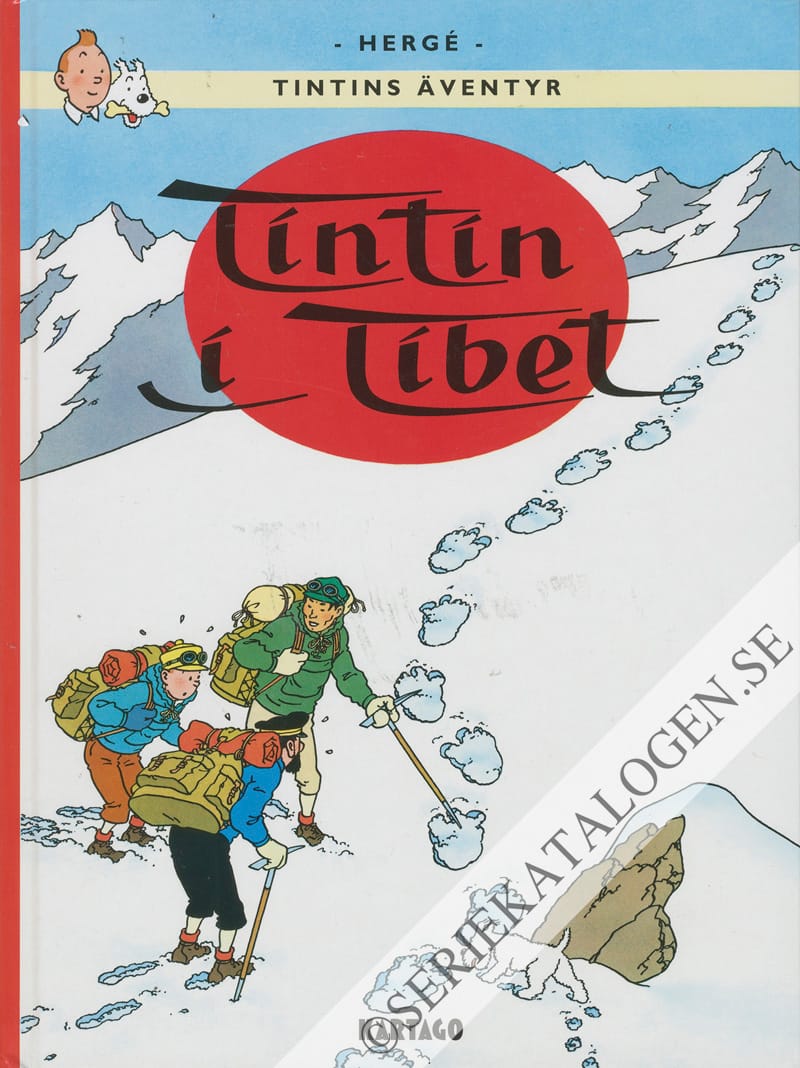Framsida på Tintins äventyr Tintin i Tibet (2019)