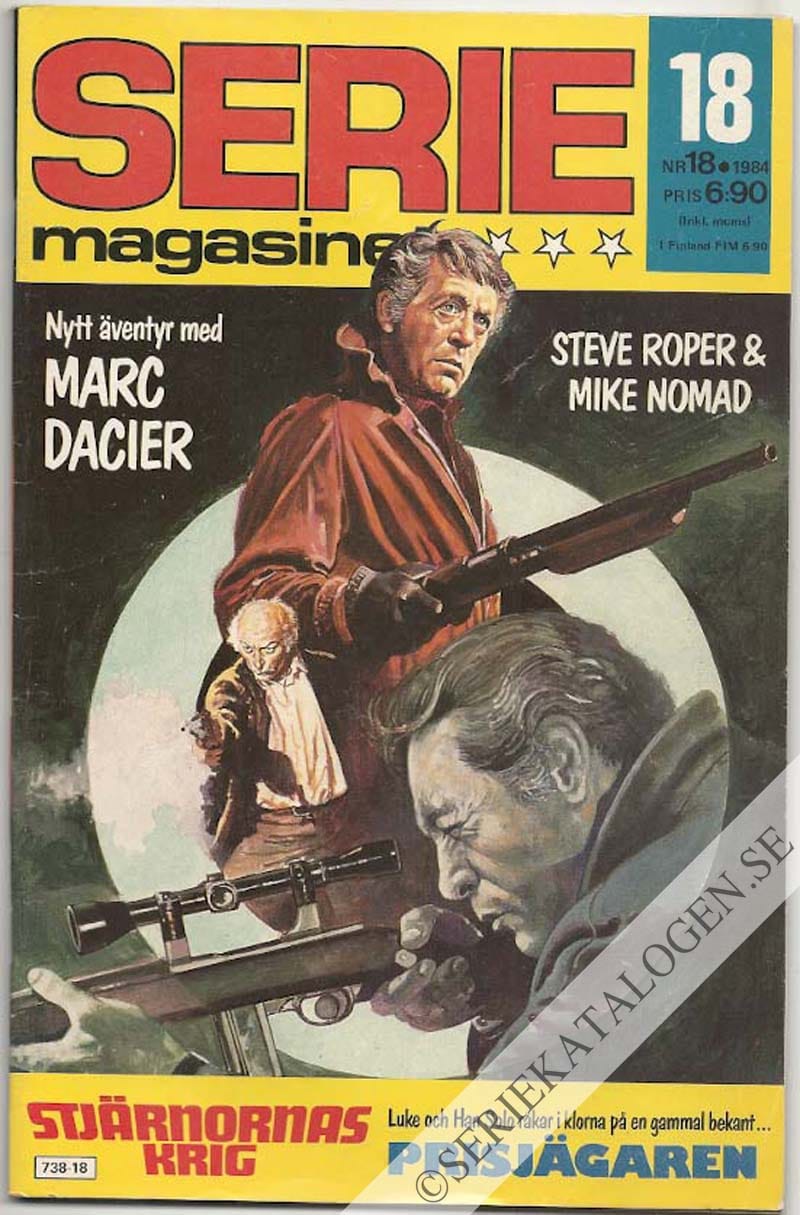 Framsida på Seriemagasinet #18 (1984)