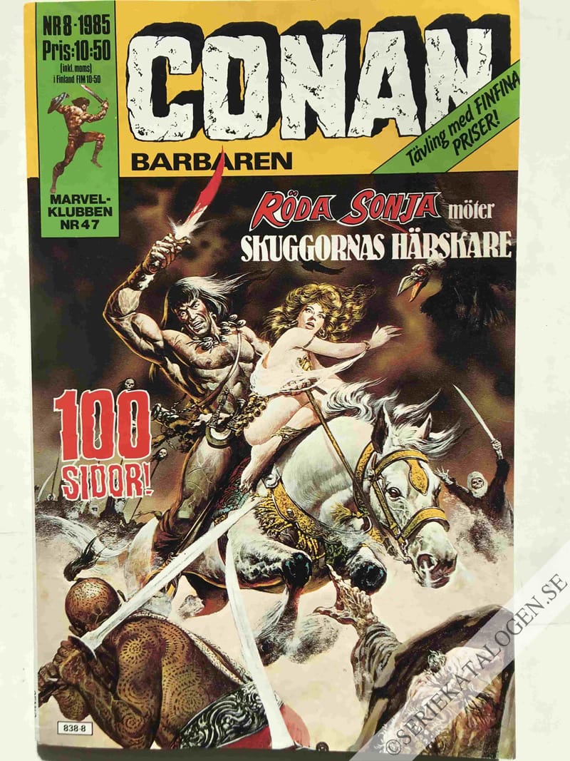 Framsida på Conan #8 (1985)