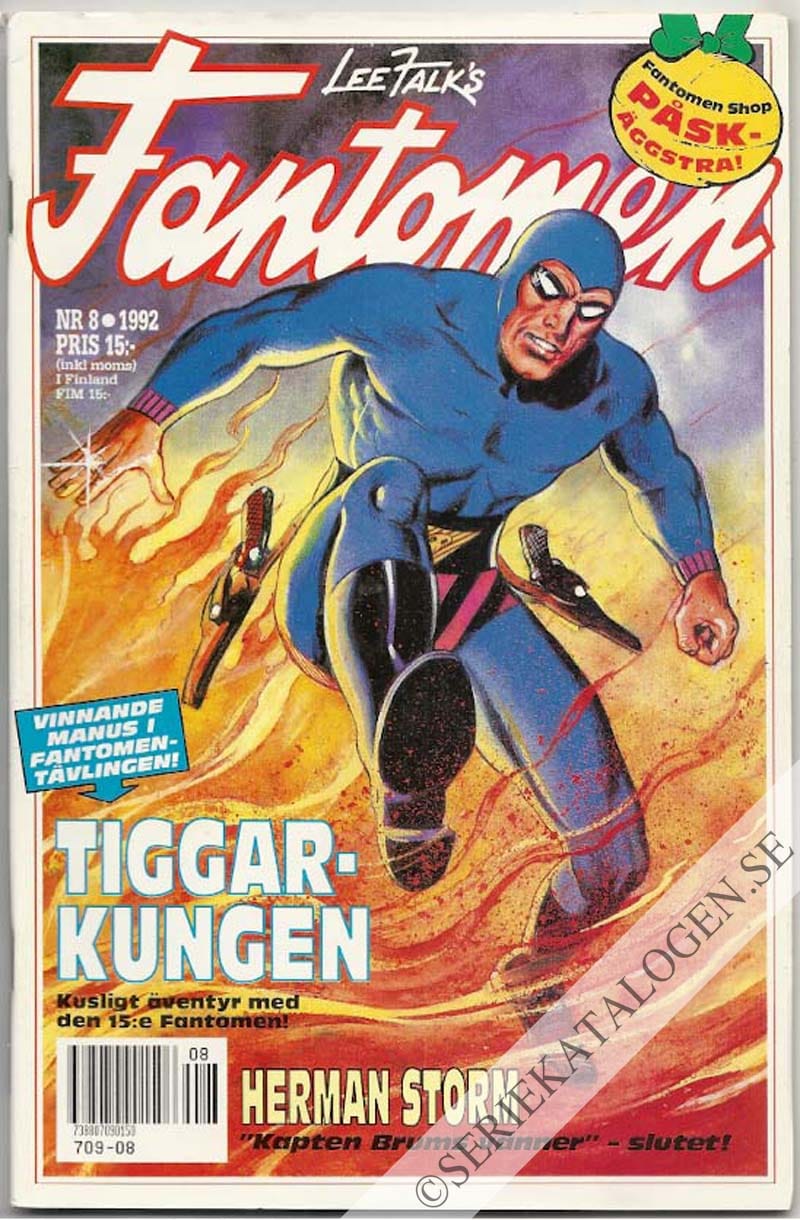 Framsida på Fantomen #8 (1992)
