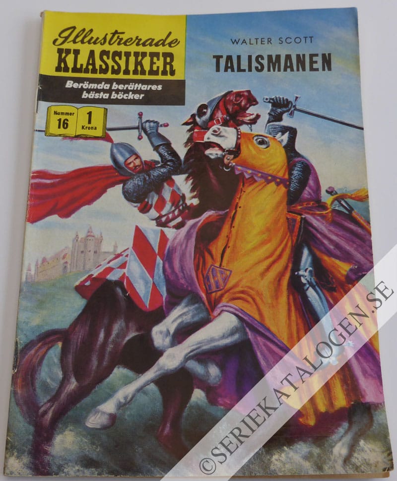 Framsida på Illustrerade Klassiker Talismanen (1956)