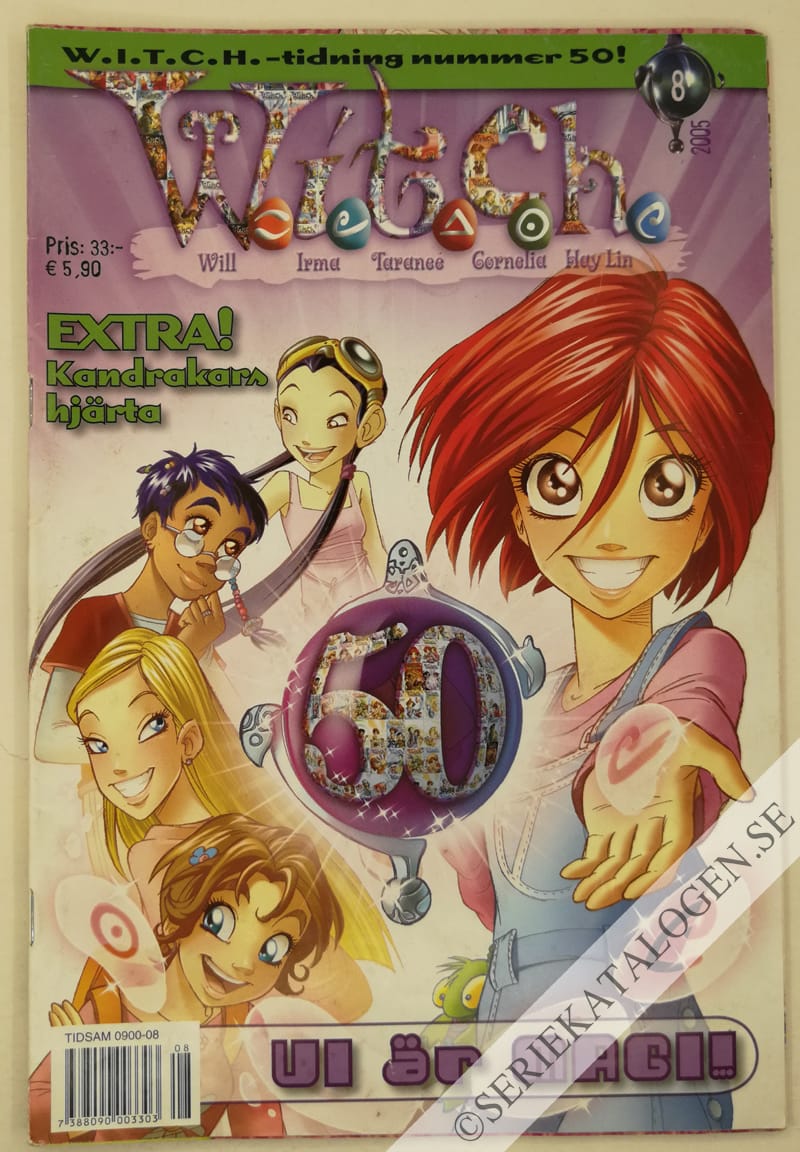 Framsida på W.i.t.c.h. #8 - Vi är magi! (2005)
