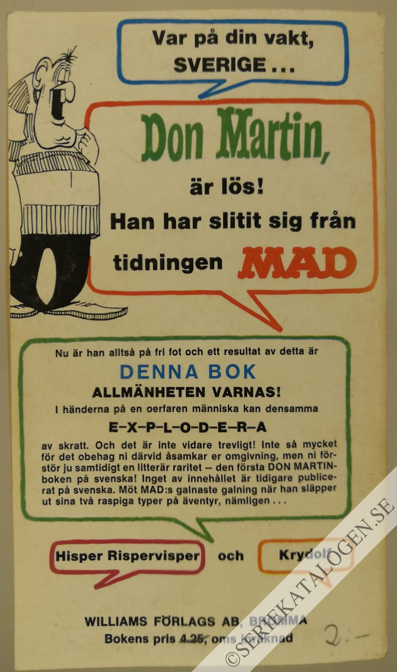 Baksida på Don Martin tar en tripp! (1965)