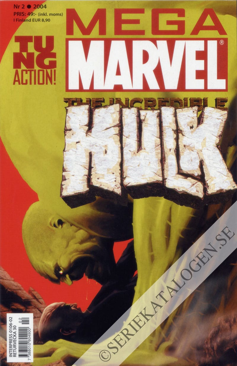 Framsida på Mega Marvel #2 - Hulk (2004)