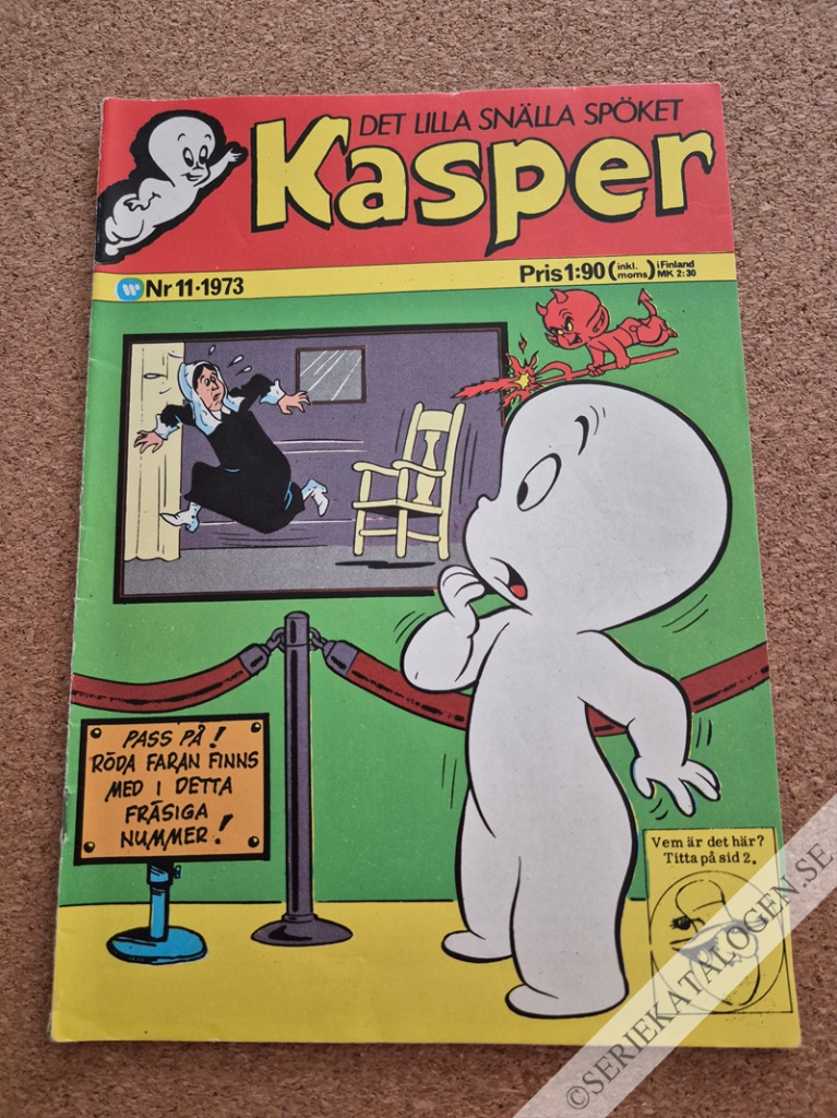 Framsida på Det lilla snälla spöket Kasper #11 (1973)