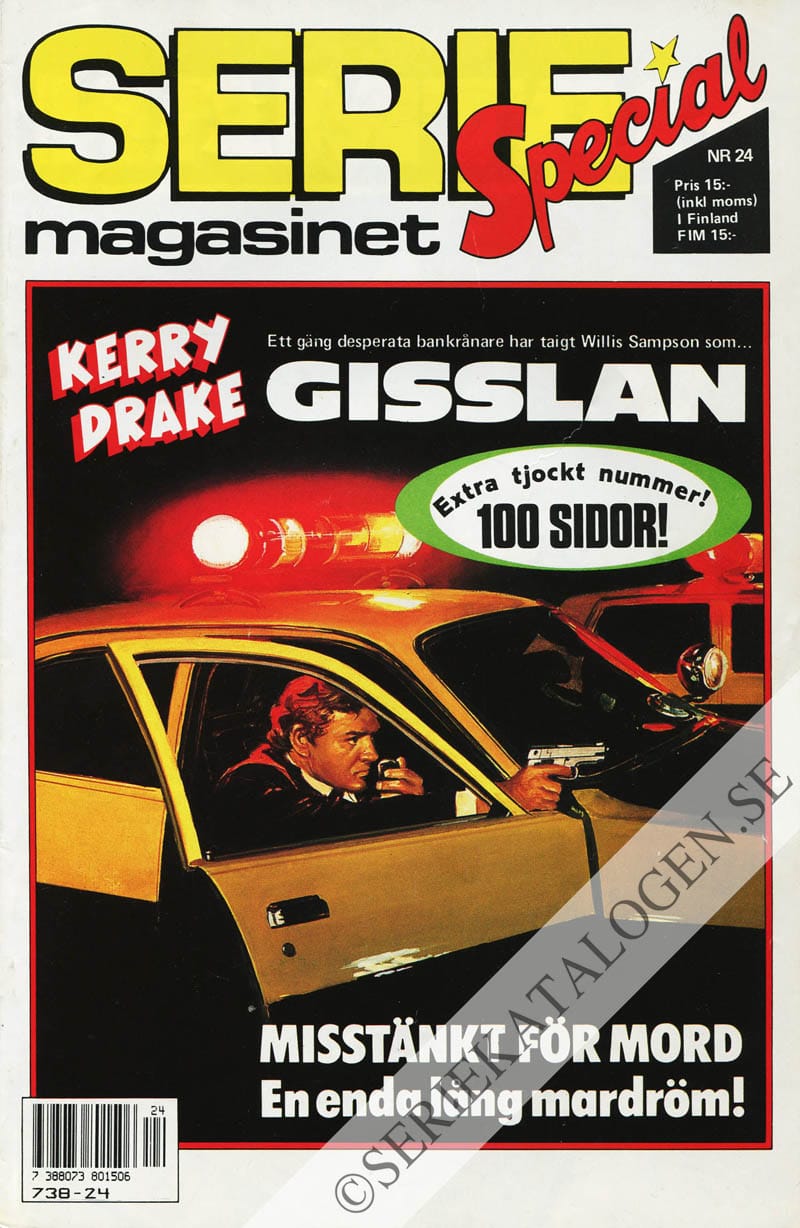 Framsida på Seriemagasinet #24 (1989)