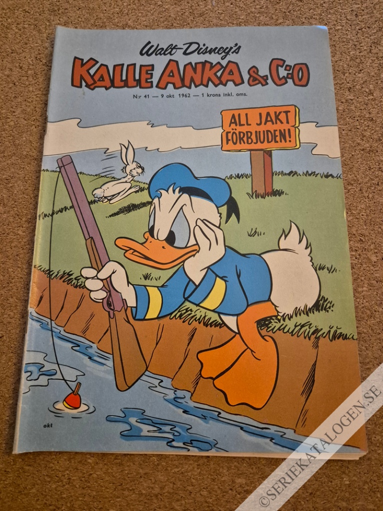 Framsida på Kalle Anka & C:o #41 (1962)