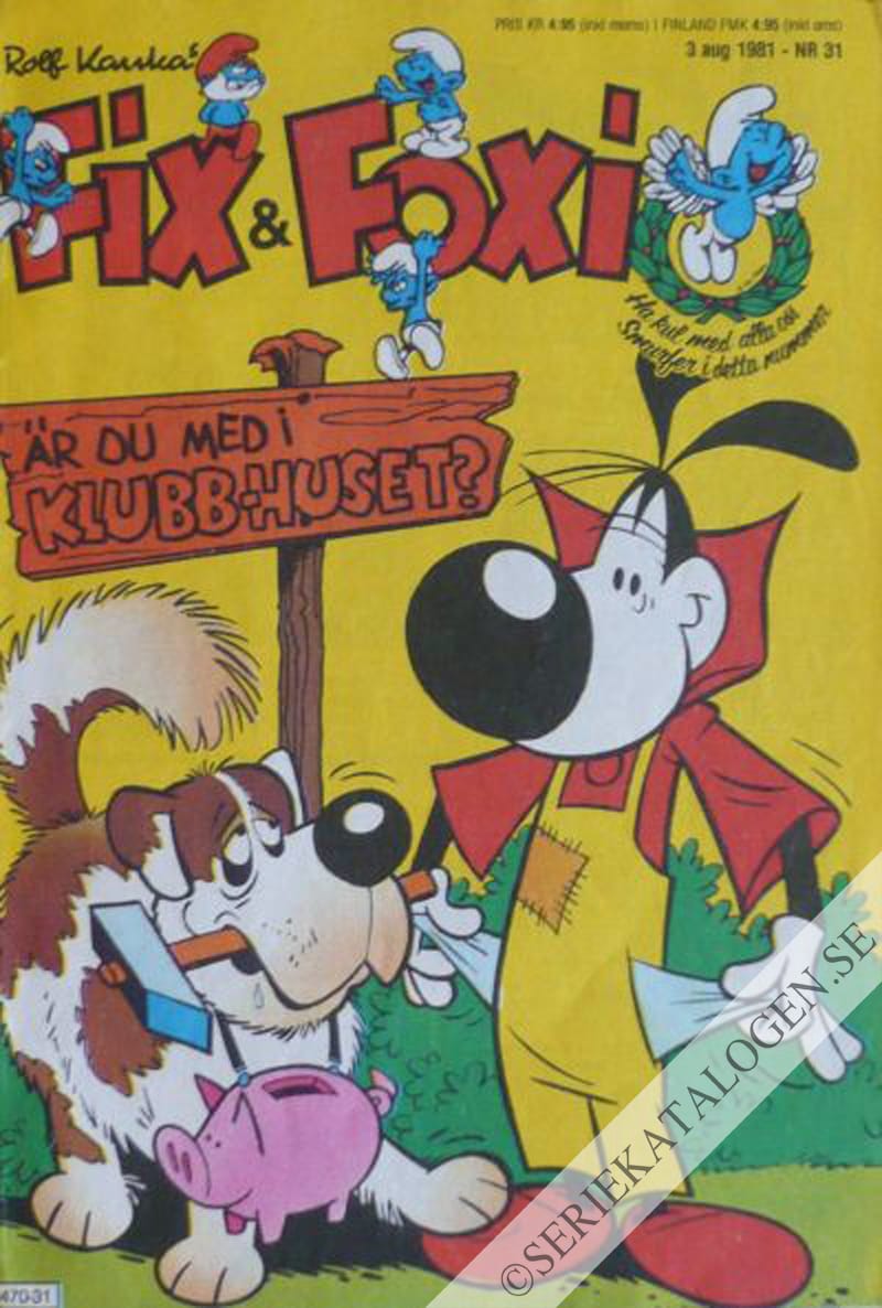 Framsida på Fix och Foxi #31 (1981)