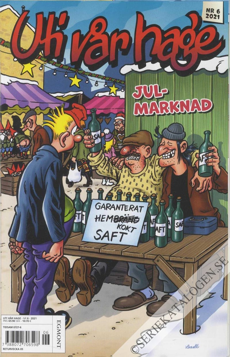 Framsida på Uti vår hage #6 - Julmarknad (2021)