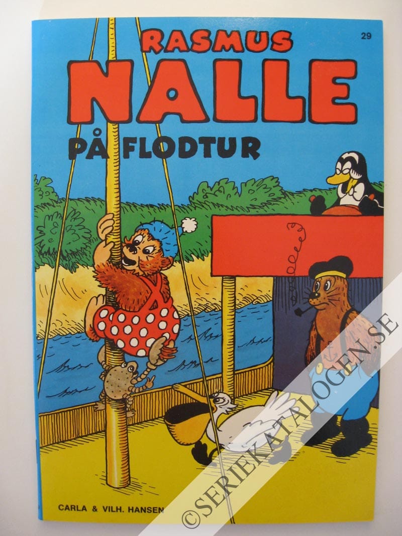 Framsida på Rasmus Nalle Rasmus Nalle på flodtur (1978)