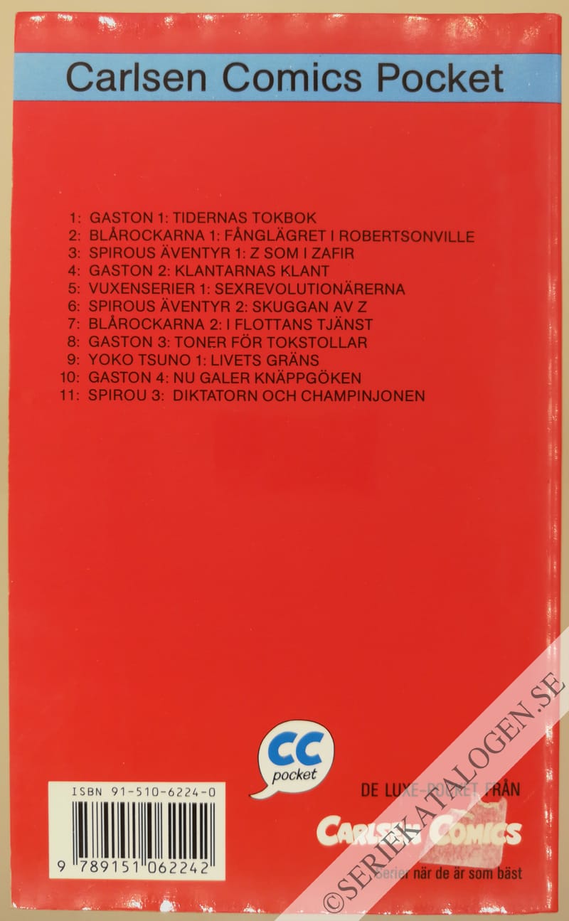 Baksida på Yuko Tsuno 1: Livets gräns (1990)