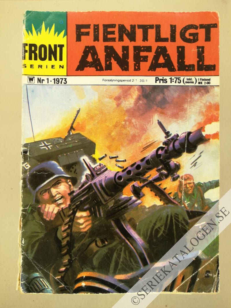 Framsida på Frontserien #1 - Fientligt anfall (1973)