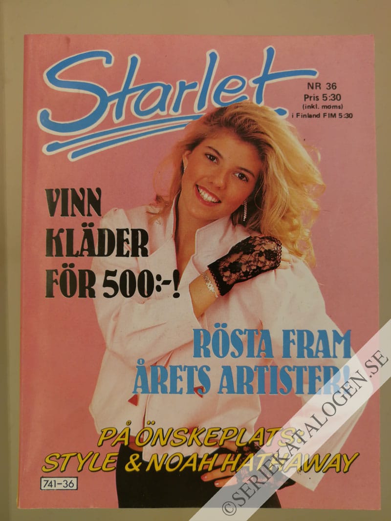 Framsida på Starlet #36 (1985)
